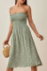 Fashion Elegant Floral Strap Design Spaghetti Strap A Line Dresses