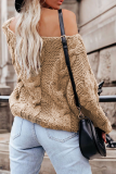 Fashion Casual Solid Basic O Neck Tops Sweater