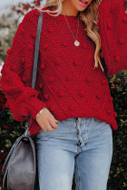 Casual Sweet Solid Solid Color O Neck Tops