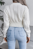 Casual Solid Patchwork O Neck Tops