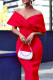 Elegant Solid Solid Color V Neck One Step Skirt Dresses