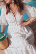 Casual Solid Lace V Neck Lace Dress Dresses