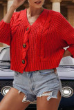 Fashion Casual Solid Patchwork V Neck Tops