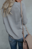 Casual Patchwork O Neck Tops