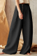 Casual Solid Patchwork Loose Mid Waist Wide Leg Solid Color Bottoms