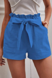 Casual Solid Patchwork Straight Mid Waist Straight Solid Color Bottoms