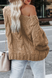 Fashion Casual Solid Basic O Neck Tops Sweater