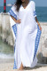 Fashion Vacation Solid Patchwork Swimwears Cover Up