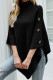 Fashion Casual Solid Buttons Turtleneck Outerwear