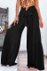 Casual Solid Patchwork Loose Mid Waist Speaker Solid Color Bottoms