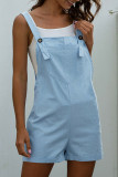 Fashion Casual Solid Spaghetti Strap Loose Rompers