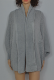 Casual Solid Patchwork Basic Outerwear Sweater