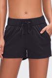 Fashion Casual Solid Patchwork Loose Mid Waist Bottoms