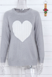 Casual Patchwork O Neck Tops