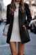 Casual Solid Patchwork Cardigan Collar Outerwear