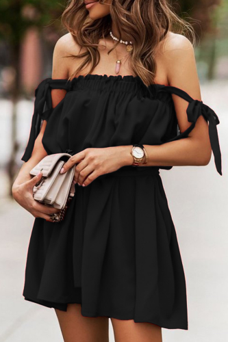 Fashion Solid Bandage Spaghetti Strap Straight Dresses