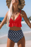 Fashion Sexy Print Patchwork Swimwears