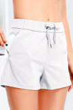 Fashion Casual Solid Patchwork Loose Mid Waist Bottoms