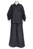 Casual Solid Solid Color Long Sleeve Two Pieces