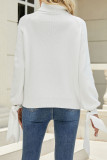 Casual Solid Frenulum O Neck Sweaters