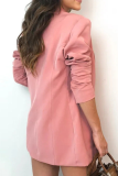 Ladies Chic Coat High Waist Shorts Three Pieces Suit