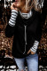 Fashion Casual Solid Patchwork Turtleneck Tops