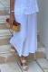 Casual Solid Patchwork Straight Mid Waist Type A Solid Color Bottoms