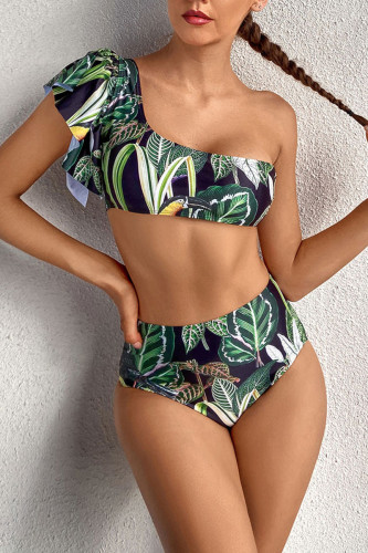 Fashion Sexy Print Patchwork Swimwears