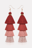 Fashion Tassel Contrast Earrings