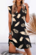 Casual Print V Neck A Line Dresses