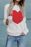 Casual Patchwork O Neck Tops