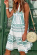 Fashion Casual Print Patchwork V Neck Princess Dresses