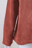 Casual Solid Patchwork Basic Turndown Collar Tops