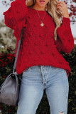 Casual Sweet Solid Solid Color O Neck Tops