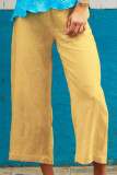Fashion Casual Solid Loose Wide Leg Bottoms
