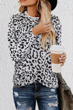 Casual Leopard Patchwork Tops