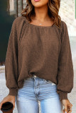 Fashion Solid Solid Color Off the Shoulder Tops