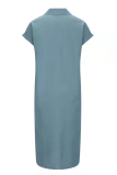 Casual Solid Patchwork Turndown Collar Straight Dresses