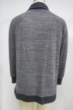 Casual Solid Contrast Half A Turtleneck Tops