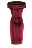 Sexy Solid Patchwork Off the Shoulder Pencil Skirt Dresses