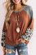 Fashion Casual Patchwork O Neck Tops