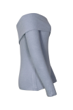 Fashion Solid Patchwork One Shoulder Low Waist Tops