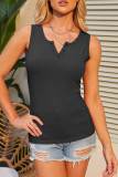 Fashion Casual Solid Patchwork V Neck Tops