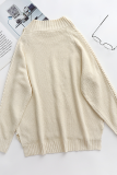 Casual Solid Hollowed Out Patchwork O Neck Tops