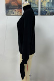 Casual Solid Frenulum O Neck Sweaters