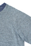 Casual Elegant Solid Contrast O Neck Tops