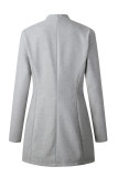 Solid Solid Color Half A Turtleneck Outerwear