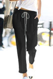 Fashion Street Solid Loose High Waist Harlan Bottoms