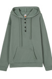 Fashion Casual Solid Buttons V Neck Tops