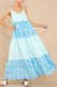 Sling contrast print home dress